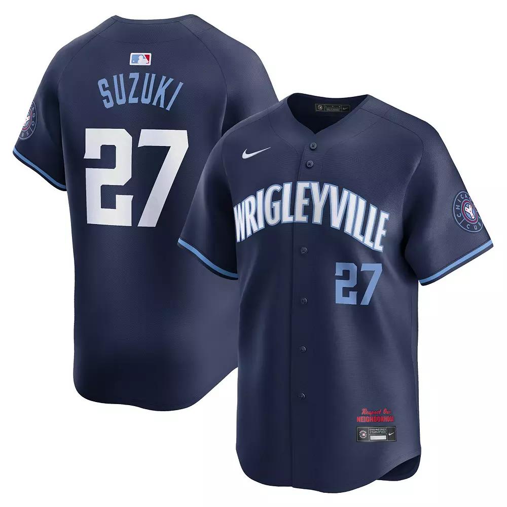 Seiya Suzuki Chicago Cubs City Connect Nike Men's Dri-FIT ADV MLB Limited Jersey Product Image