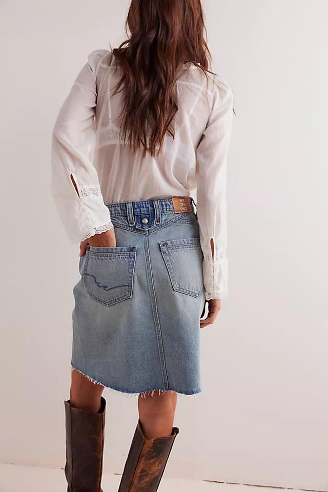 We The Free Suzy Denim Midi Skirt Product Image