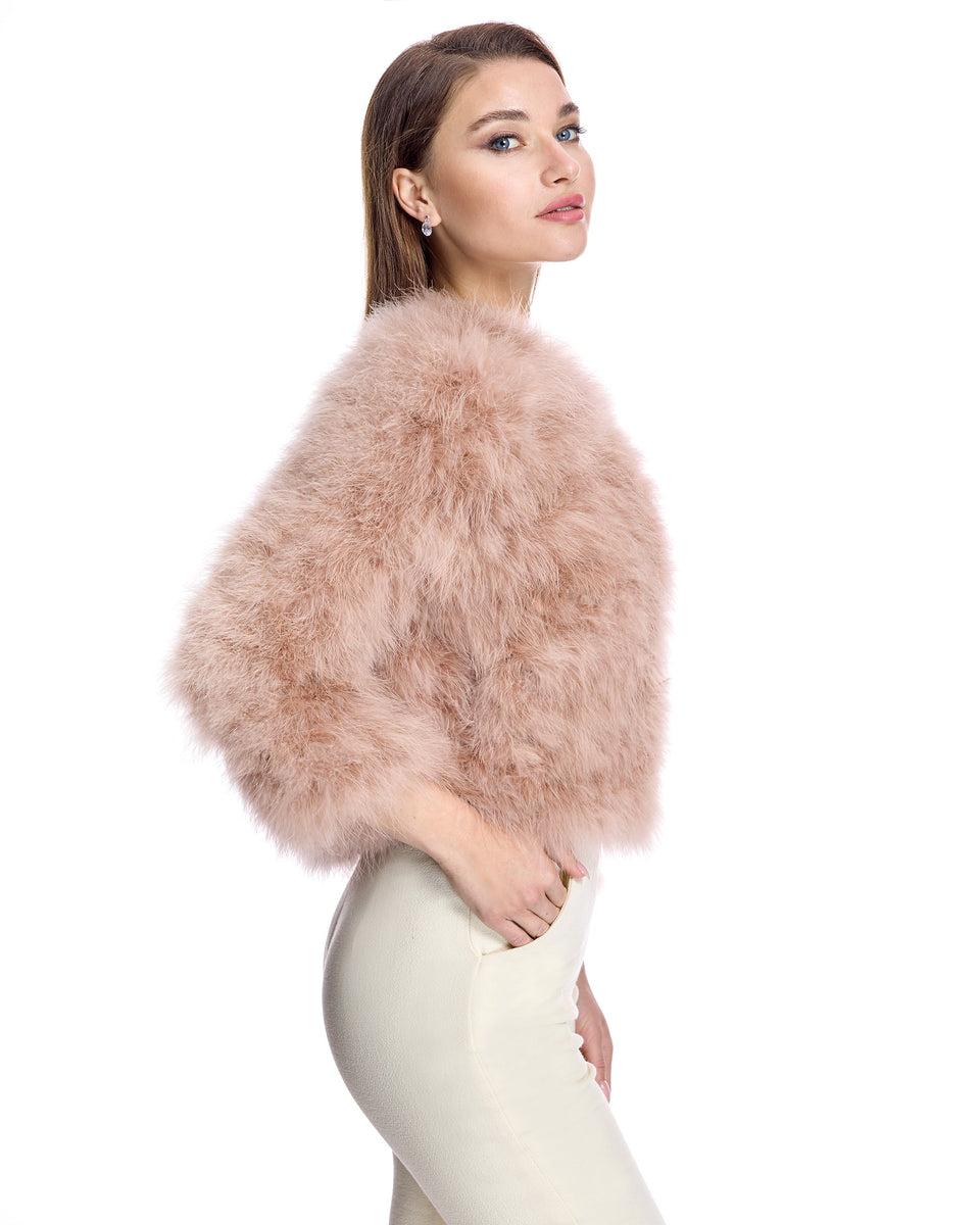 Collarless Feather Bolero Product Image