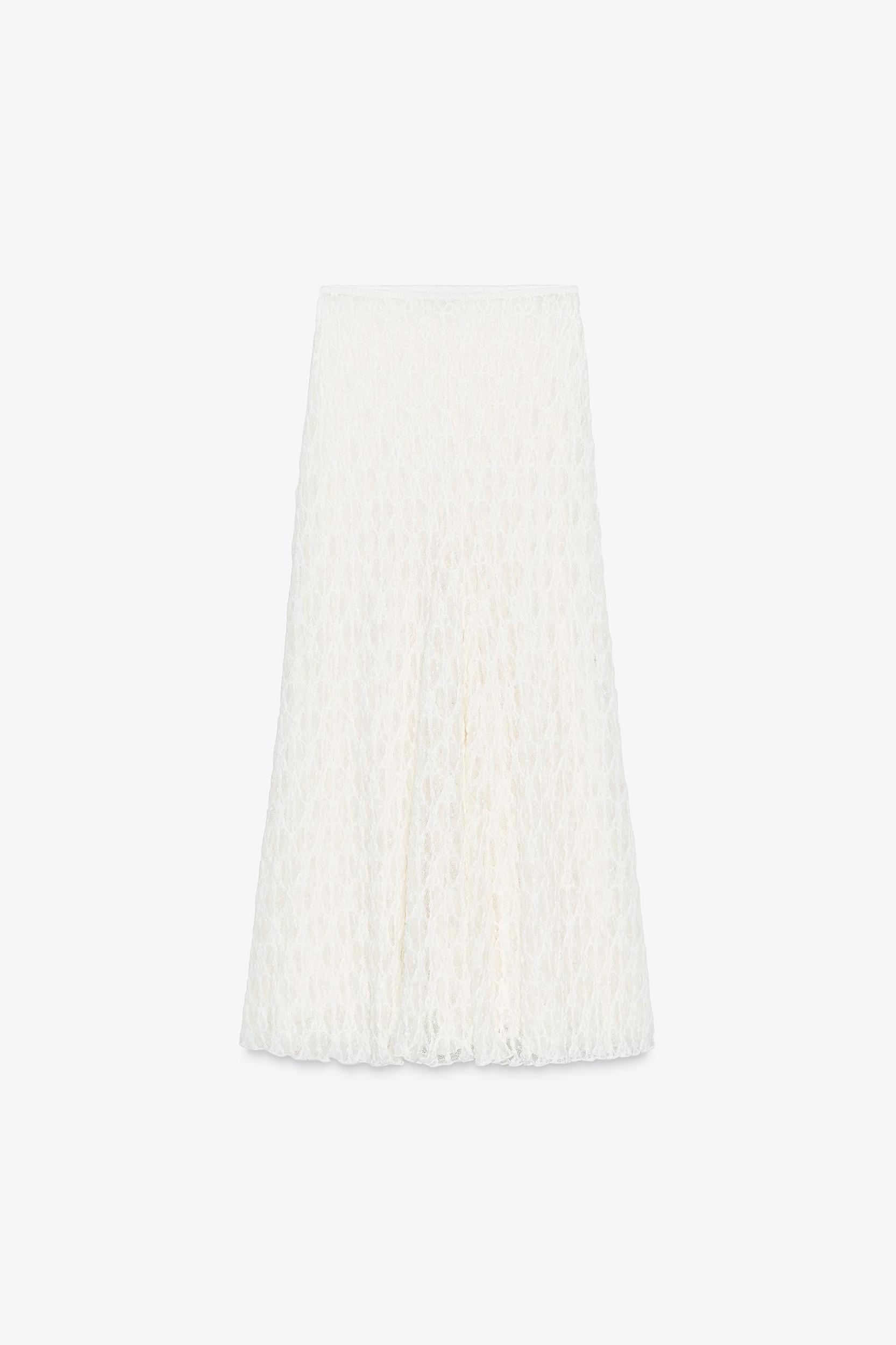 A-LINE LONG LACE SKIRT Product Image
