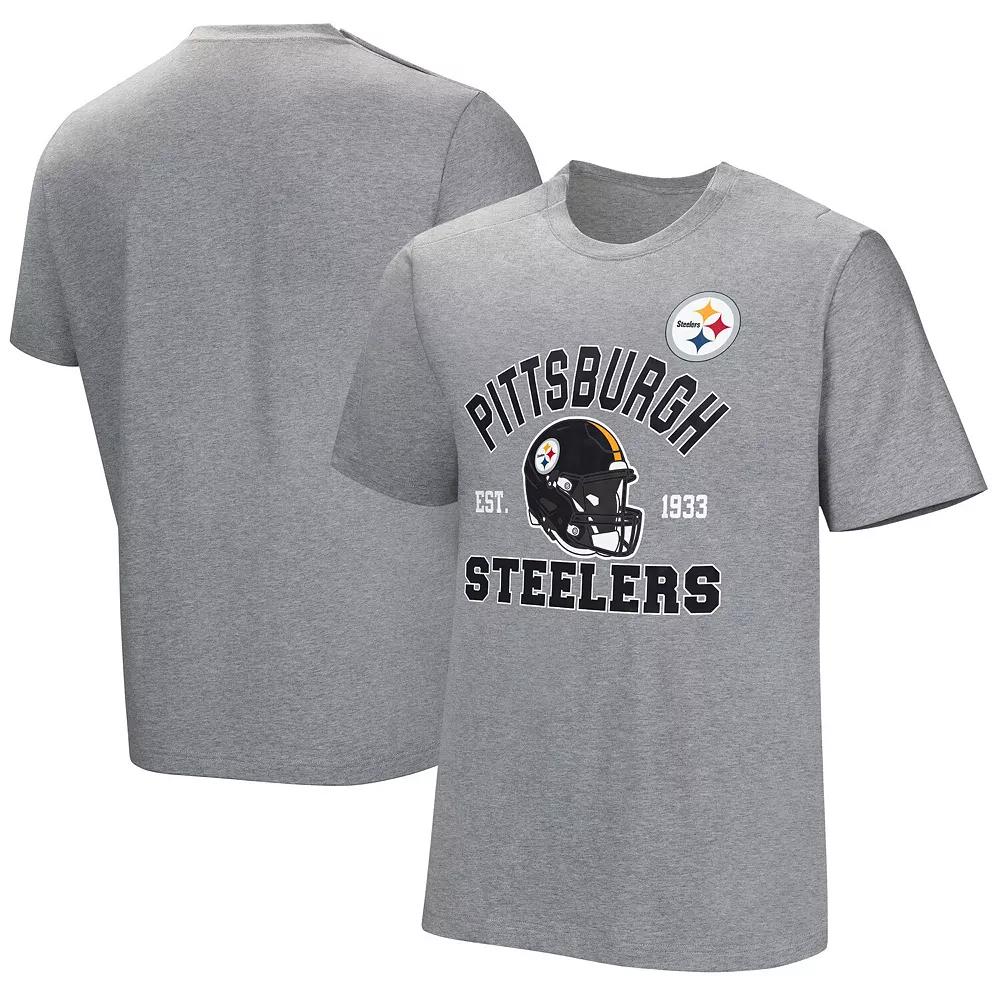 Men's Gray Pittsburgh Steelers Tackle Adaptive T-Shirt,  Product Image