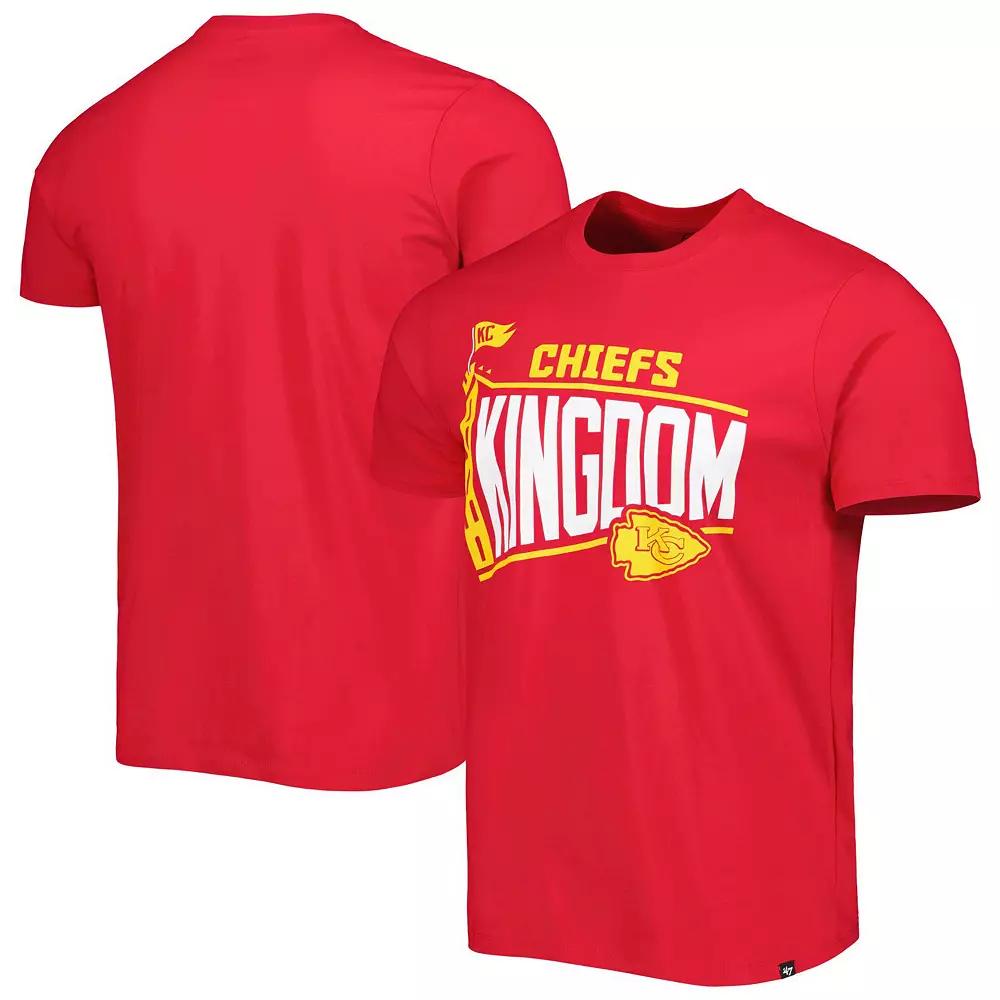 Men's '47 Red Kansas City Chiefs Logo Regional Super Rival T-Shirt,  Product Image