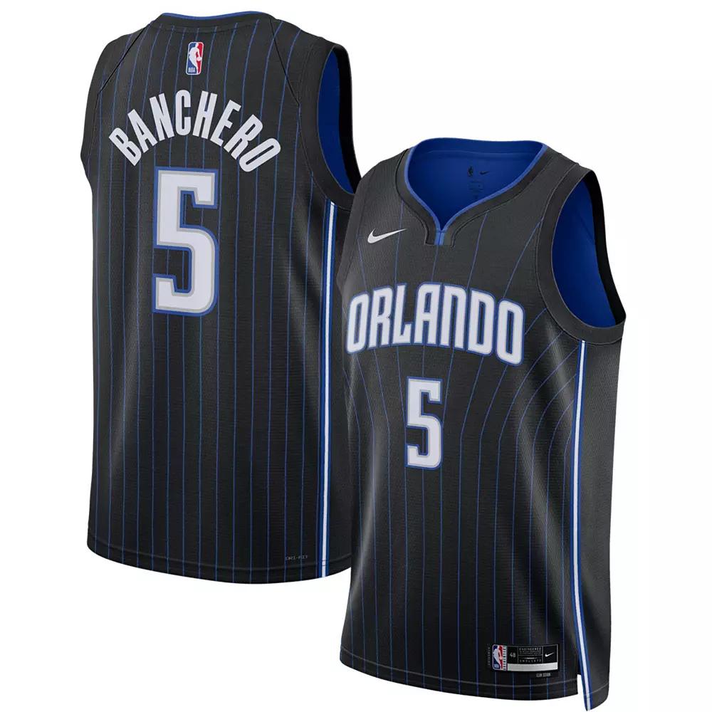 Unisex Nike Paolo Banchero Black Orlando Magic 2022 NBA Draft First Round Pick Swingman Jersey - Icon Edition, Adult Unisex,  Product Image