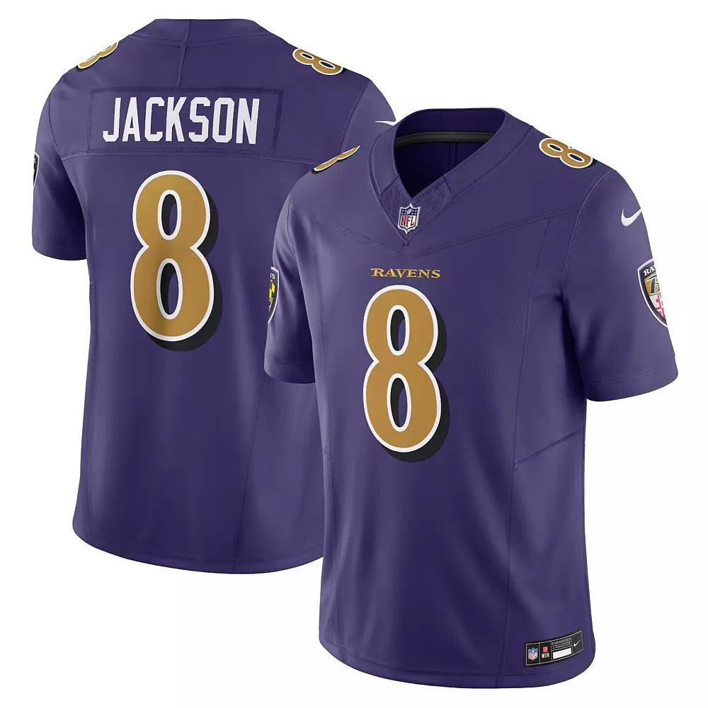 Men's Nike Lamar Jackson Purple Baltimore Ravens Vapor F.U.S.E. Limited Alternate Jersey,  Product Image