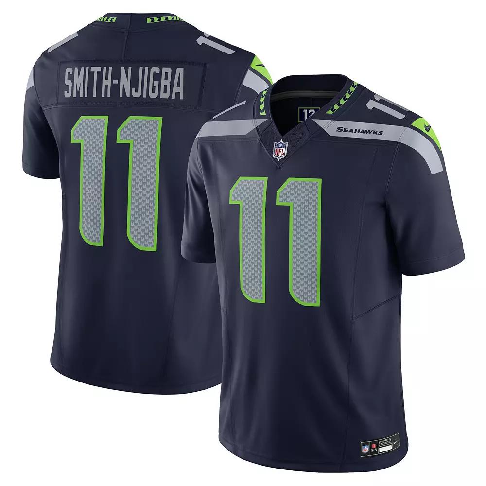 Men's Nike Jaxon Smith-Njigba Navy Seattle Seahawks Vapor F.U.S.E. Limited Jersey,  Product Image