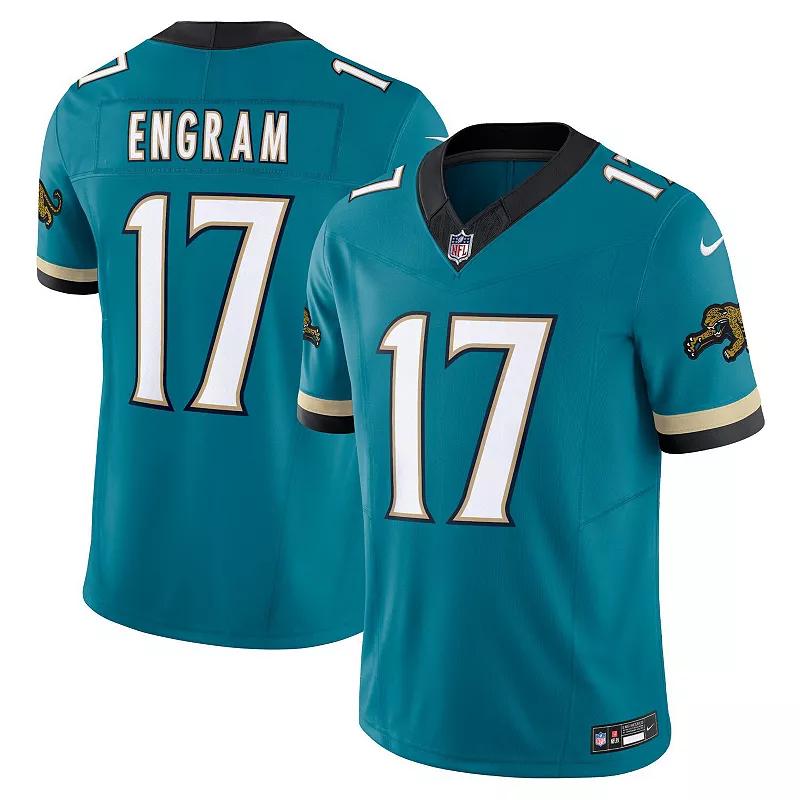 Men's Nike Evan Engram Teal Jacksonville Jaguars Prowler Throwback Vapor F.U.S.E. Limited Jersey, Size: 2XL, Blue Product Image