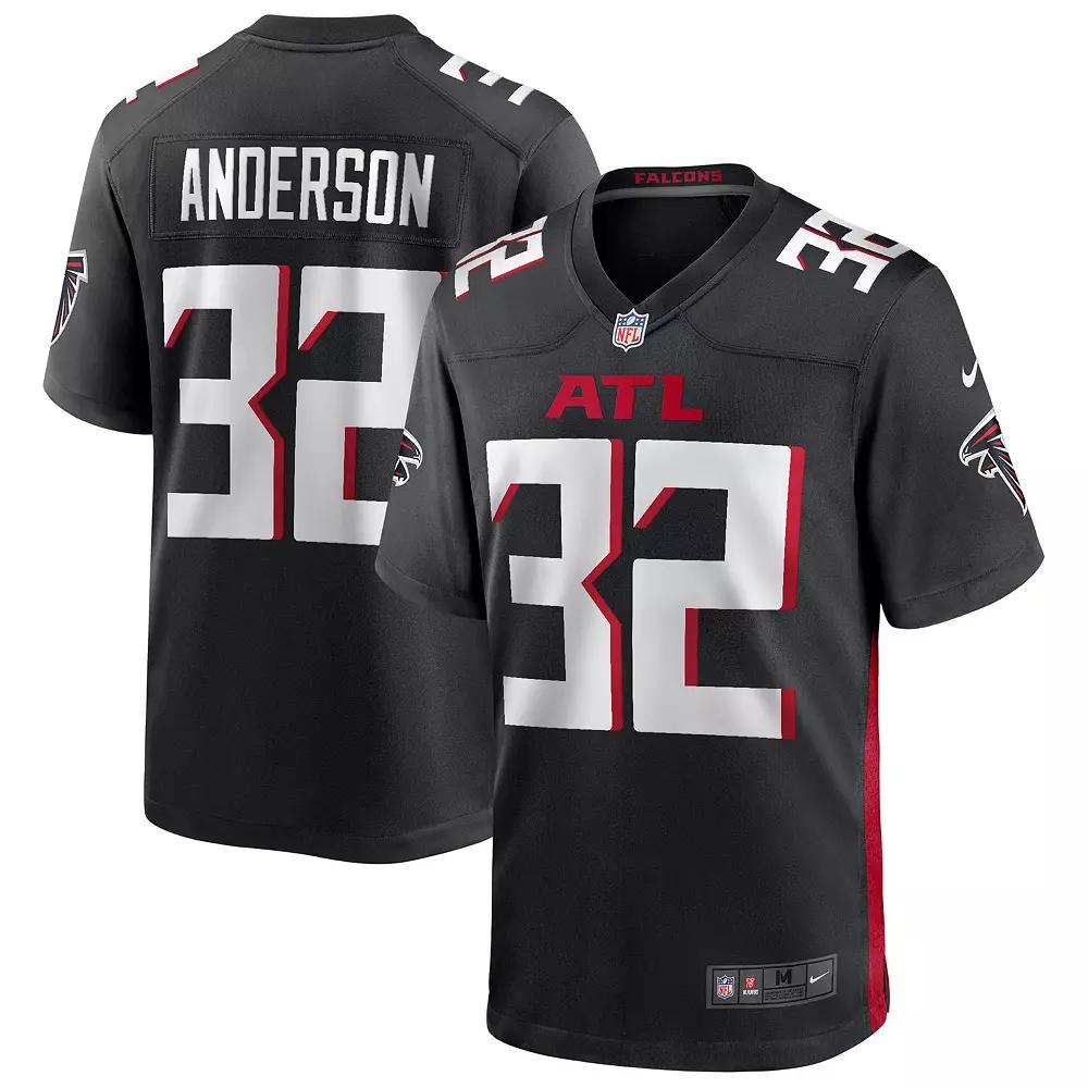 Men's Nike Jamal Anderson Black Atlanta Falcons Game Retired Player Jersey, Size: 5XL Product Image