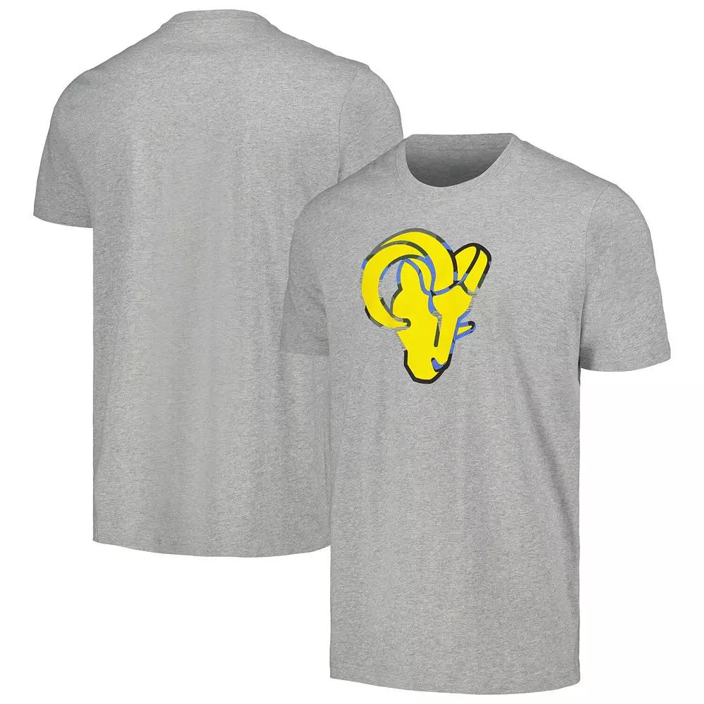 Men's New Era Gray Los Angeles Rams Camo Logo T-Shirt,  Product Image