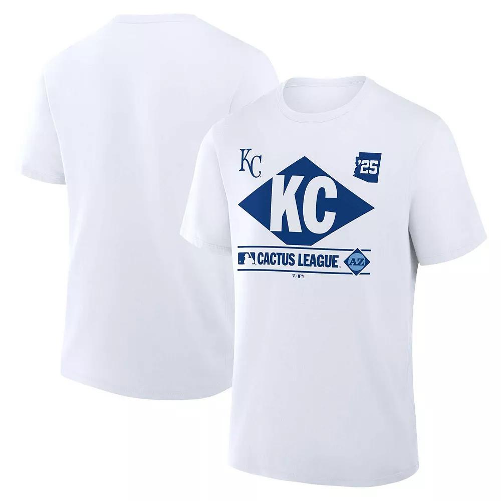 Men's Fanatics White Kansas City Royals 2025 Spring Training Cactus League True Icon T-Shirt,  Product Image