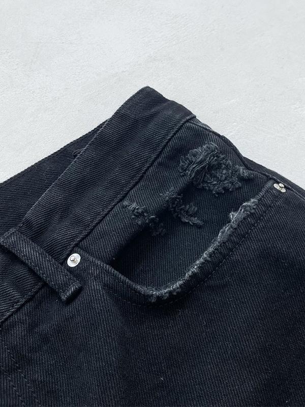 Men's Street Splice Slim Jeans Product Image