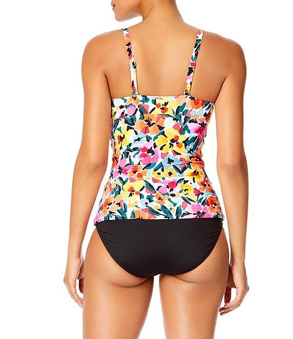 Anne Cole Live In Color Convertible High Waisted Shirred Swim Bottom Product Image