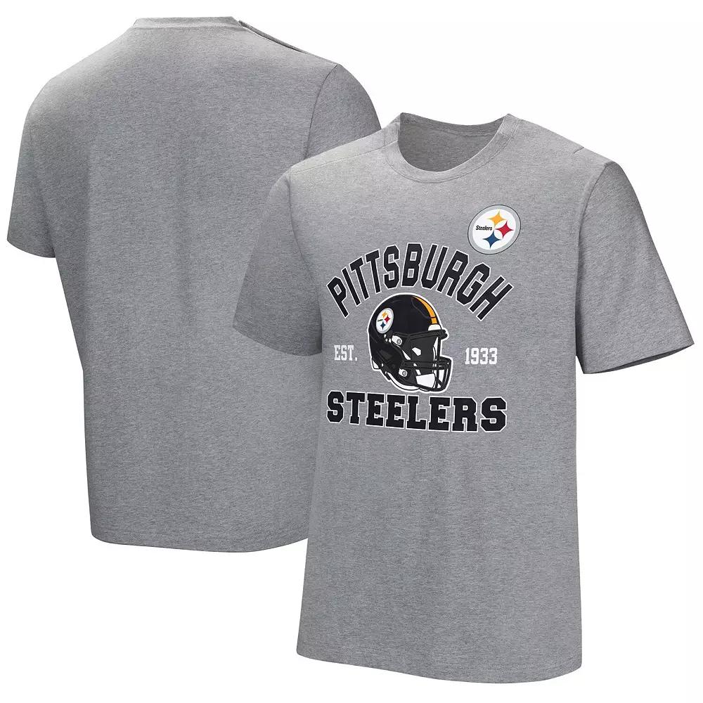Men's Gray Pittsburgh Steelers Tackle Adaptive T-Shirt,  Product Image
