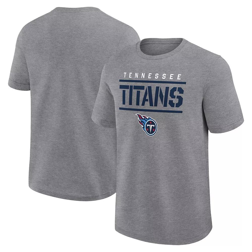 Men's Fanatics Heather Gray Tennessee Titans Big & Tall Top Notch T-Shirt,  Product Image
