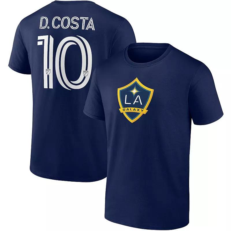 Men's Fanatics Branded Douglas Costa Navy LA Galaxy Authentic Stack Name & Number T-Shirt, Size: Large, Blue Product Image