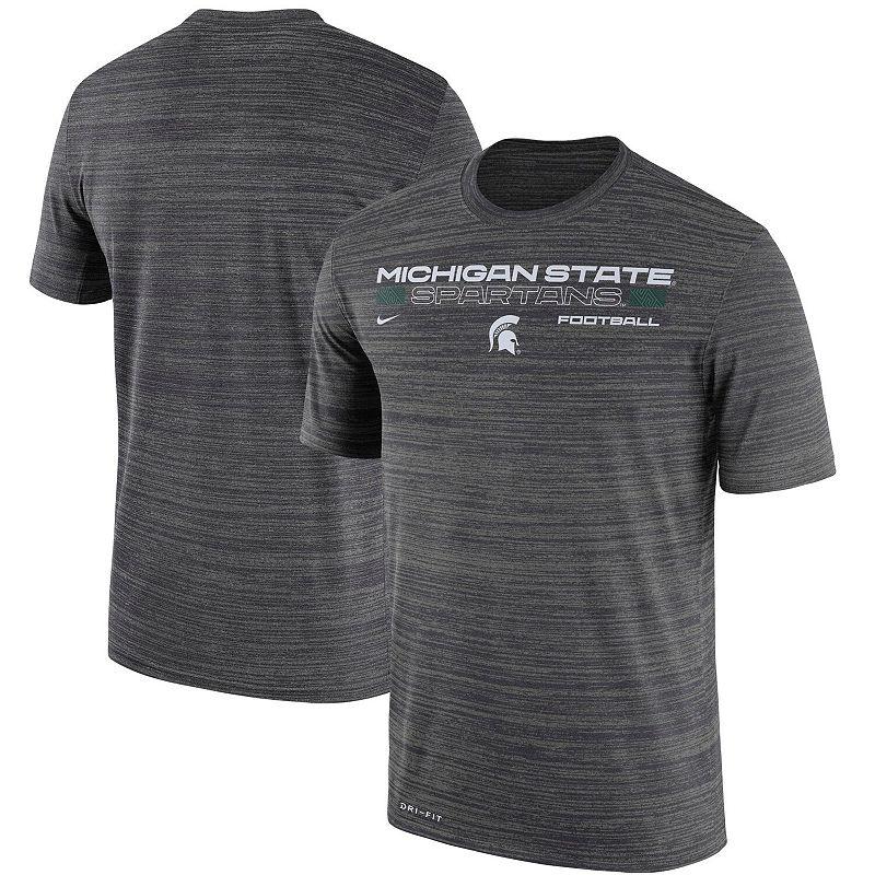 Men's Nike Charcoal Michigan State Spartans Velocity Legend Performance T-Shirt,  Product Image