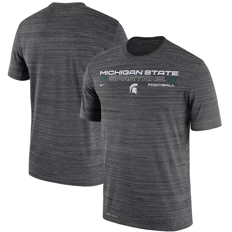 Men's Nike Charcoal Michigan State Spartans Velocity Legend Performance T-Shirt,  Product Image