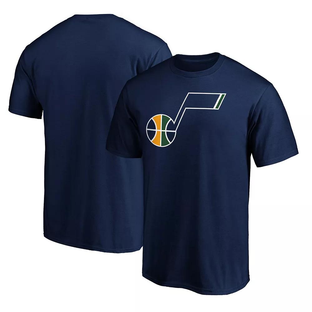 Men's Fanatics Branded Navy Utah Jazz Primary Team Logo T-Shirt,  Product Image