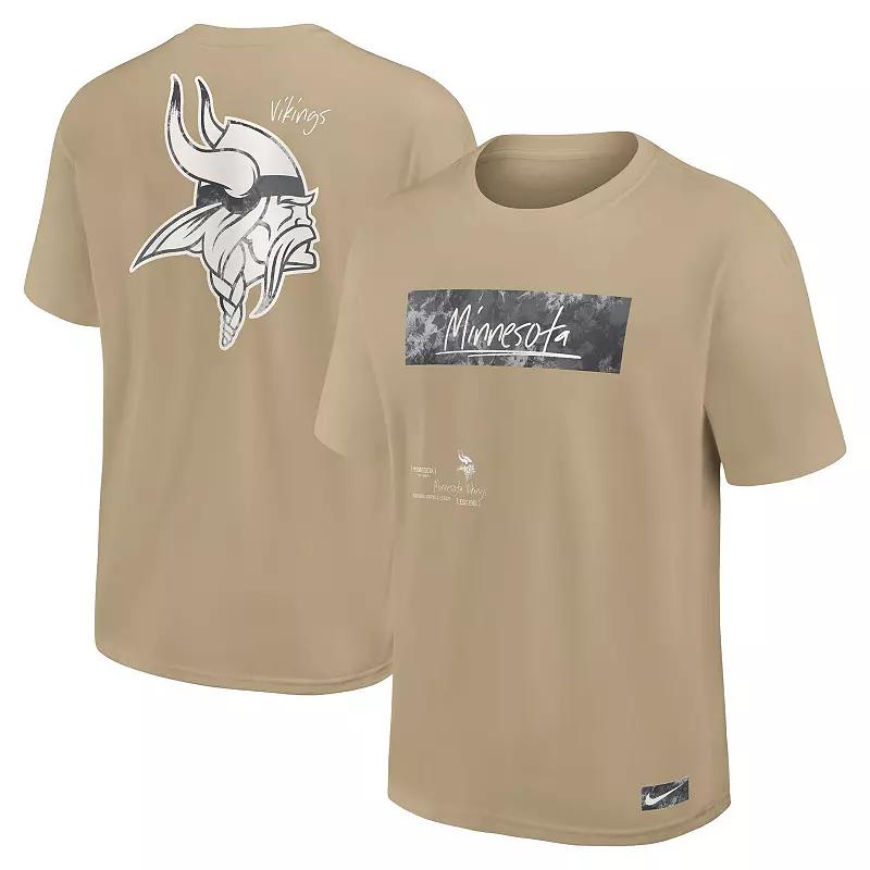 Men's Nike Tan Minnesota Vikings Statement Max90 T-Shirt, Size: 3XL, Team Product Image
