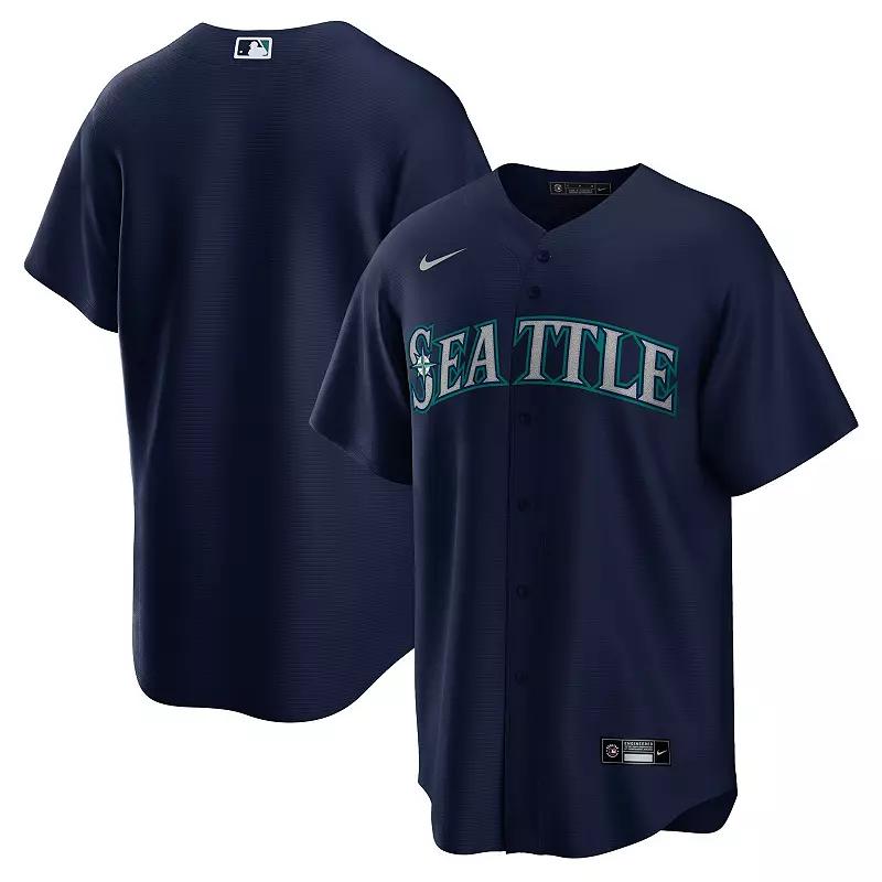 Men's Nike Navy Seattle Mariners Alternate Replica Team Jersey,  Product Image