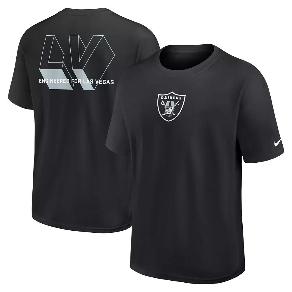 Men's Nike Black Las Vegas Raiders Dominate The Game Essential Max90 T-Shirt,  Product Image