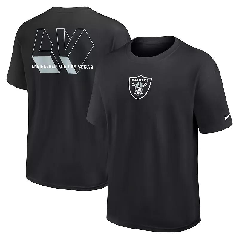 Men's Nike Black Las Vegas Raiders Dominate The Game Essential Max90 T-Shirt,  Product Image