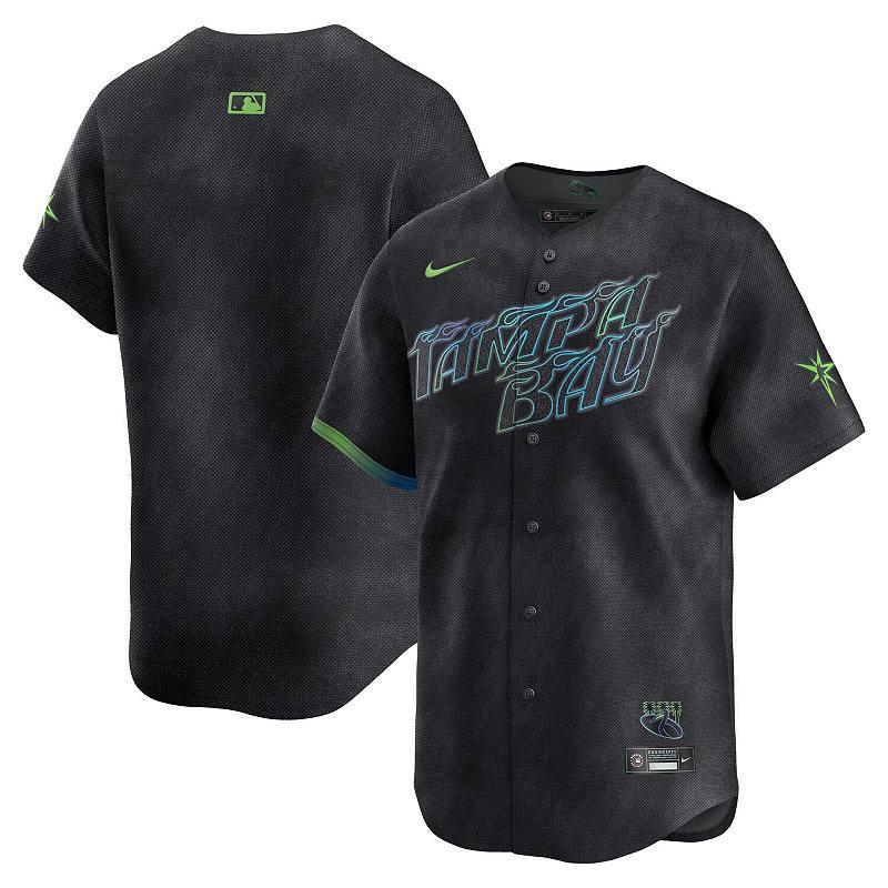 Men's Nike Black Tampa Bay Rays City Connect Limited Jersey,  Product Image