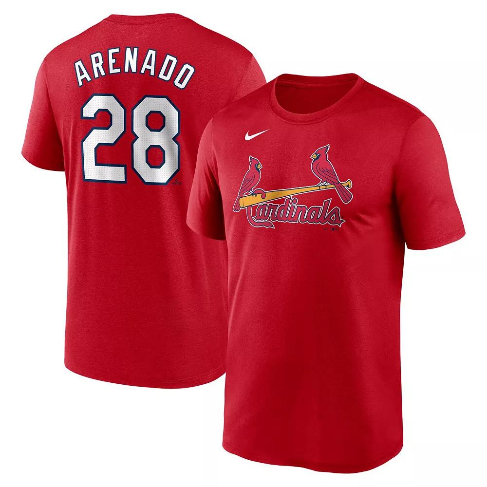 Men's Nike Nolan Arenado Red St. Louis Cardinals Legend Name and Number Home T-Shirt,  Product Image