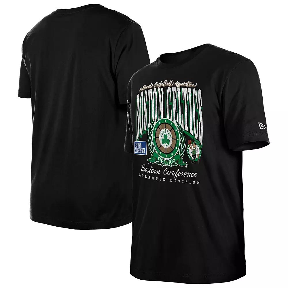 Men's New Era Black Boston Celtics Sport Classics Enzyme Washed T-Shirt,  Product Image