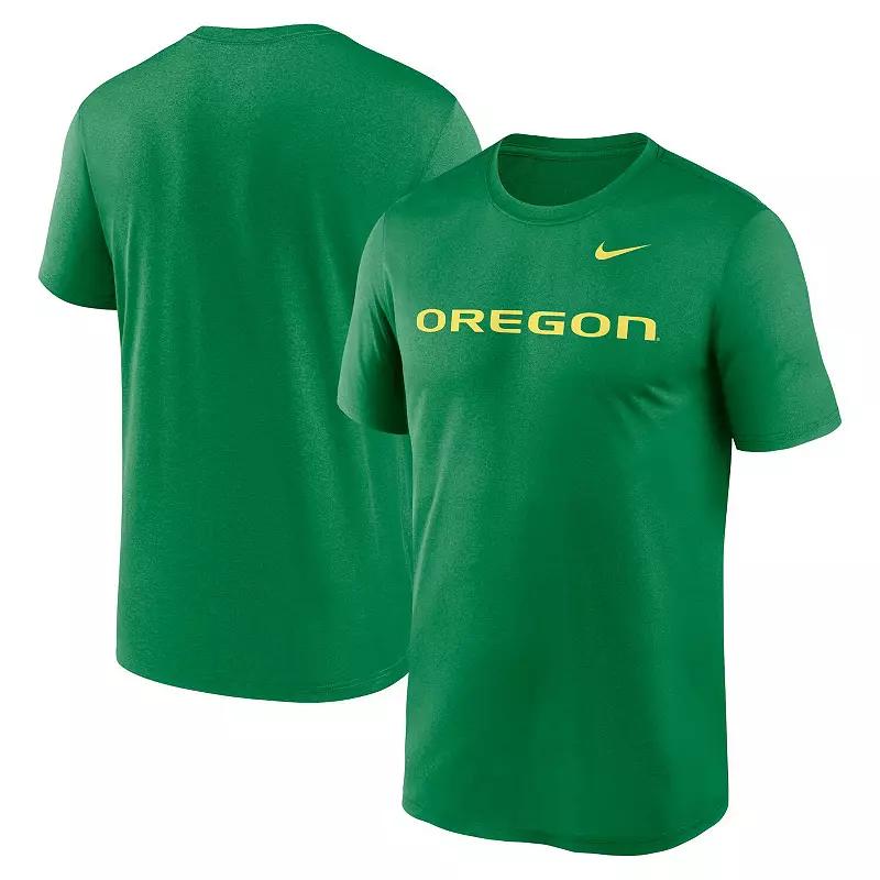 Men's Nike Green Oregon Ducks Primetime Legend Wordmark T-Shirt,  Product Image