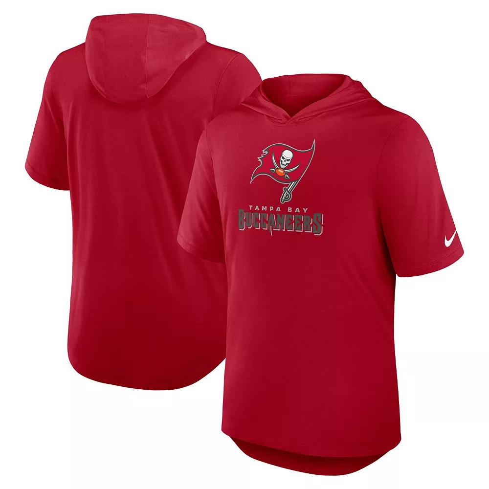 Men's Nike Red Tampa Bay Buccaneers Lockup Tri-Blend Hoodie T-Shirt,  Product Image