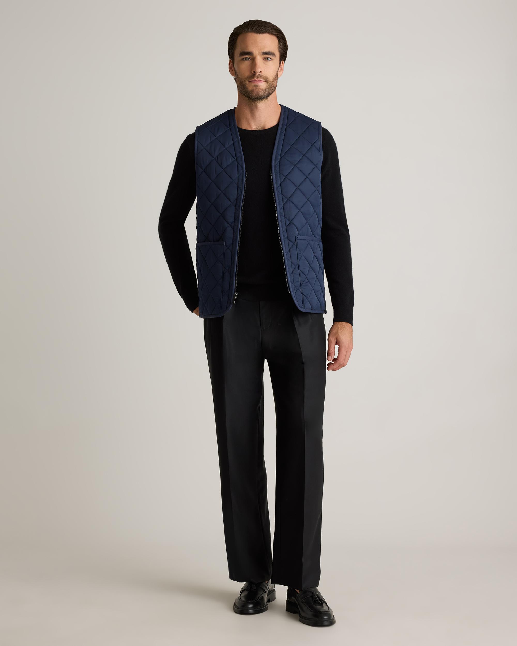 Quince | Men's Featherless Quilted Fleece-Lined Liner Vest Nylon Product Image