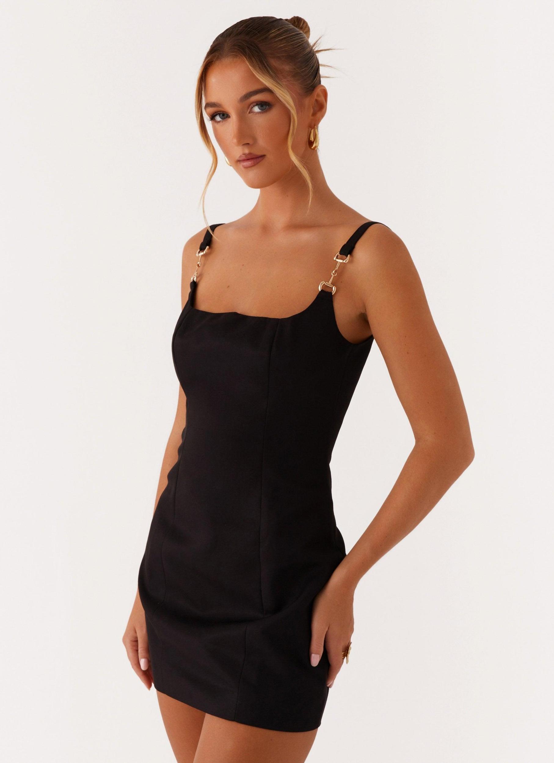 Aretha Mini Dress - Black Product Image