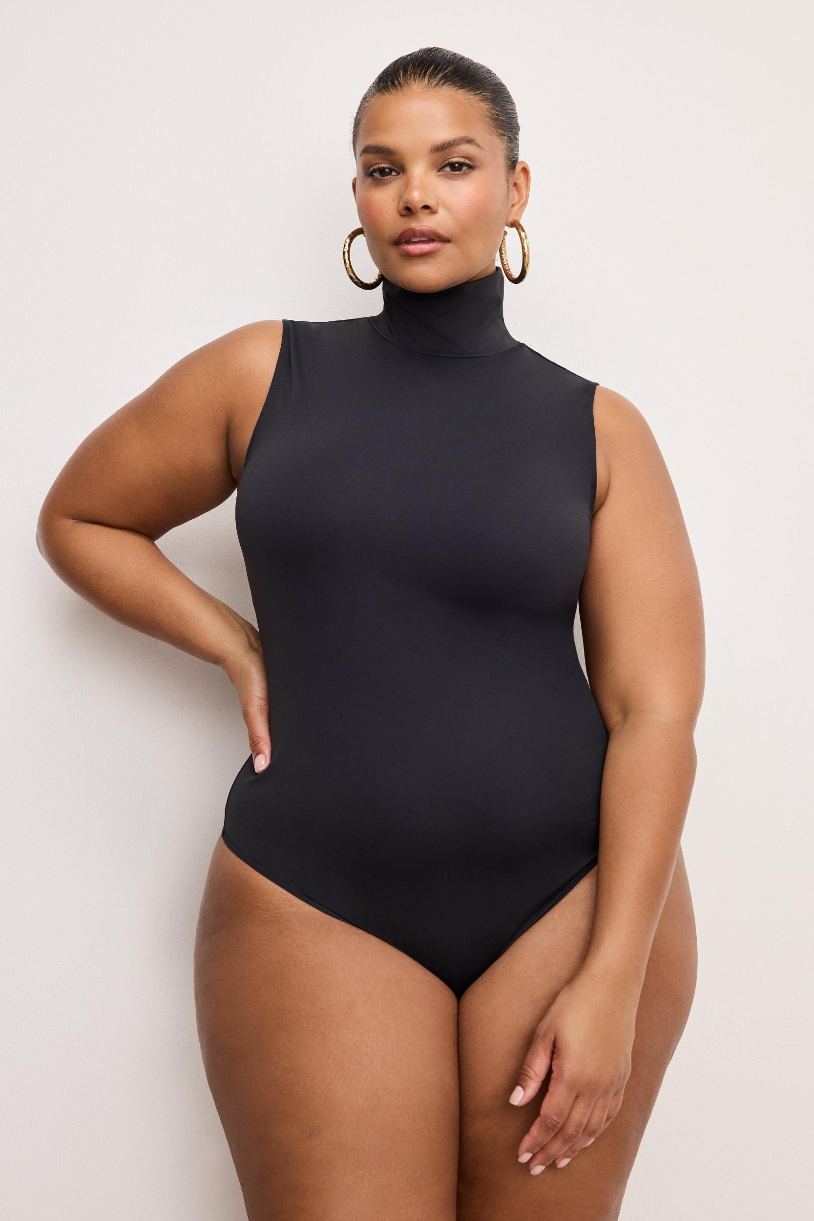 WEIGHTLESS SCUBA MOCK NECK BODYSUIT | BLACK001 Product Image