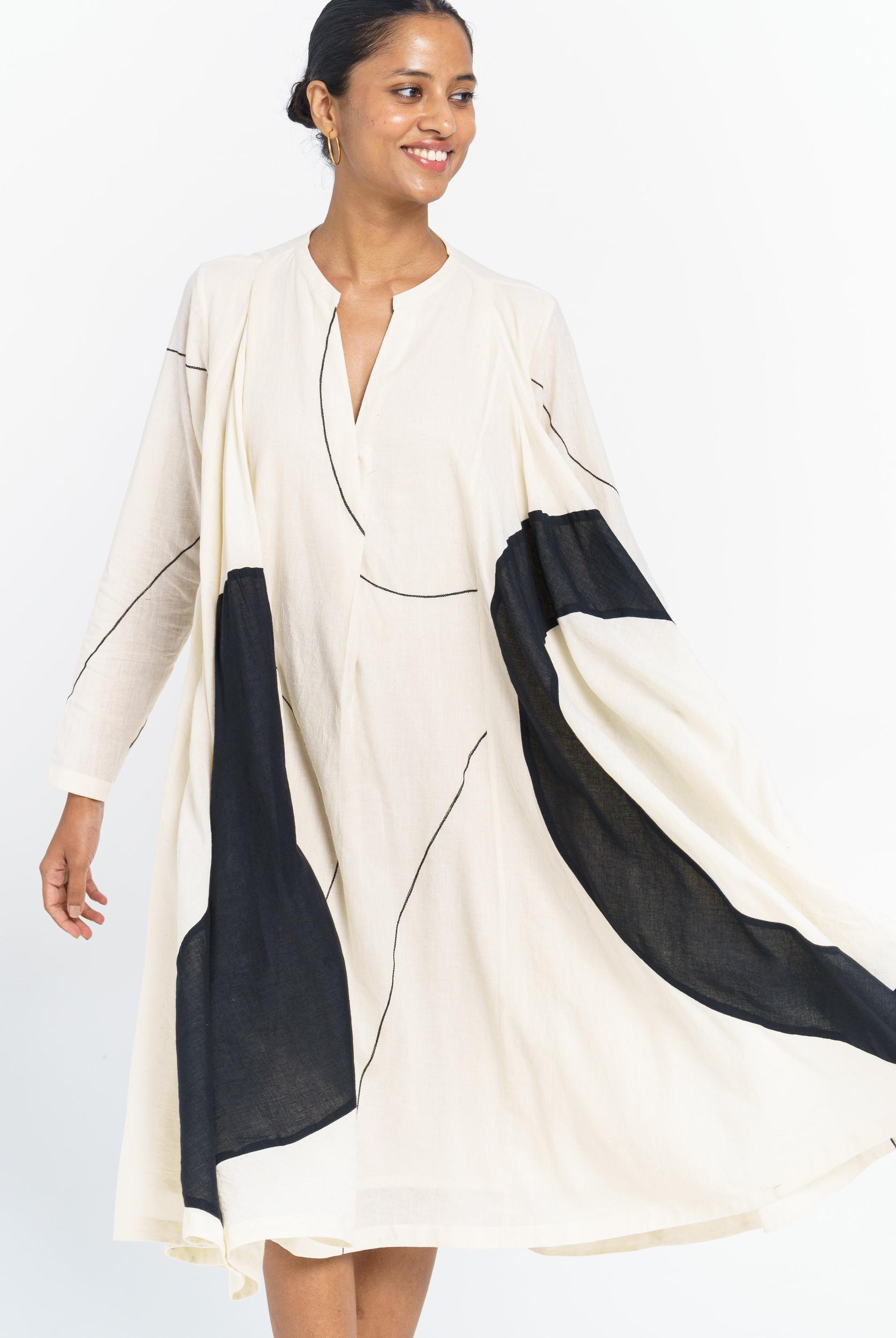 Colour-block midi dress Product Image