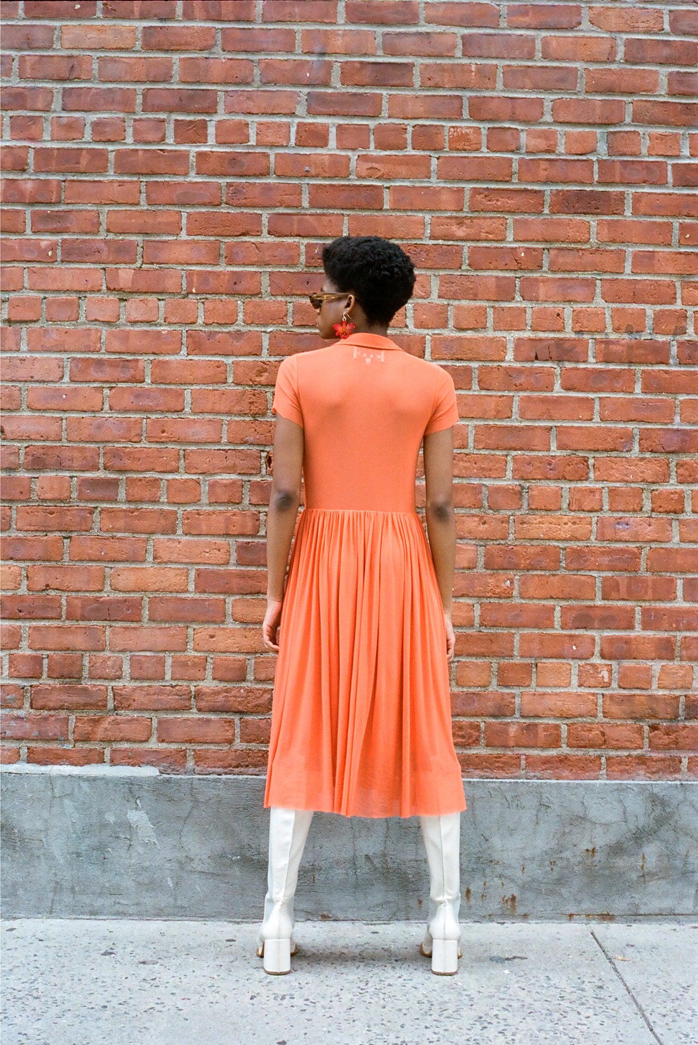 Sid Dress - International Orange Product Image