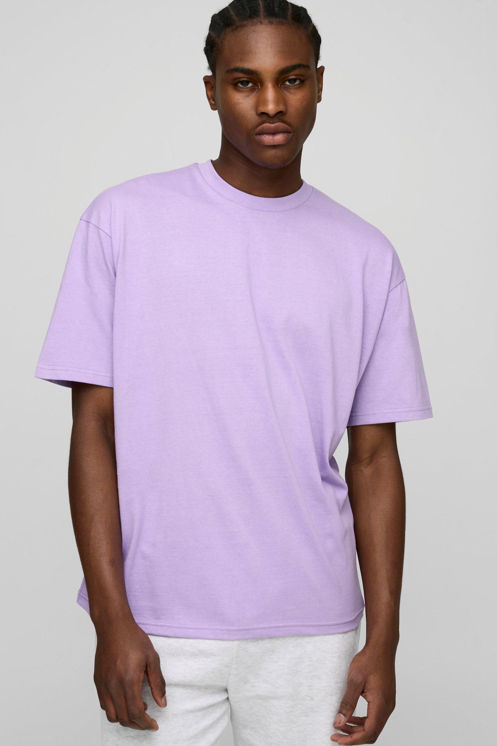 Oversized Basic Crew Neck T-shirt | boohooMAN USA Product Image