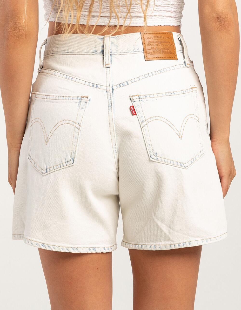 LEVI'S Premium High Rise Baggy Womens Shorts - Focus On The Present - BLEACH Product Image