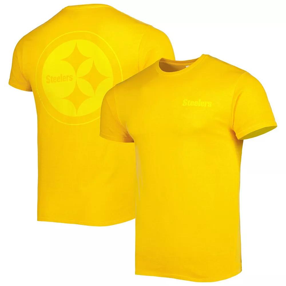 Men's '47 Gold Pittsburgh Steelers Fast Track Tonal Highlight T-Shirt,  Product Image