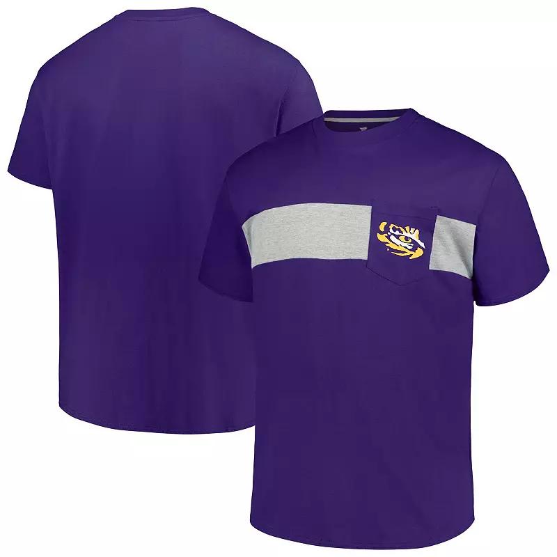 Men's Profile Purple LSU Tigers Big & Tall Color Stripe T-Shirt,  Product Image