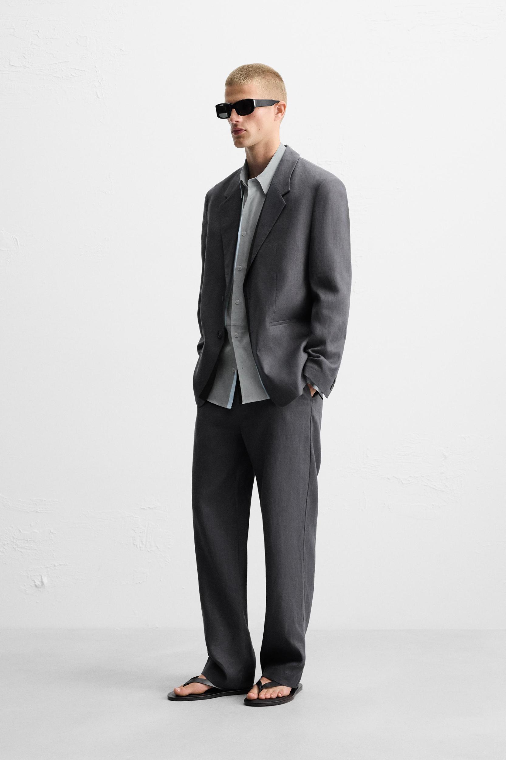 100% LINEN SUIT PANTS Product Image