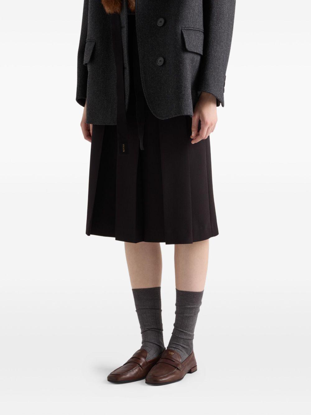 logo-print leather loafers Product Image