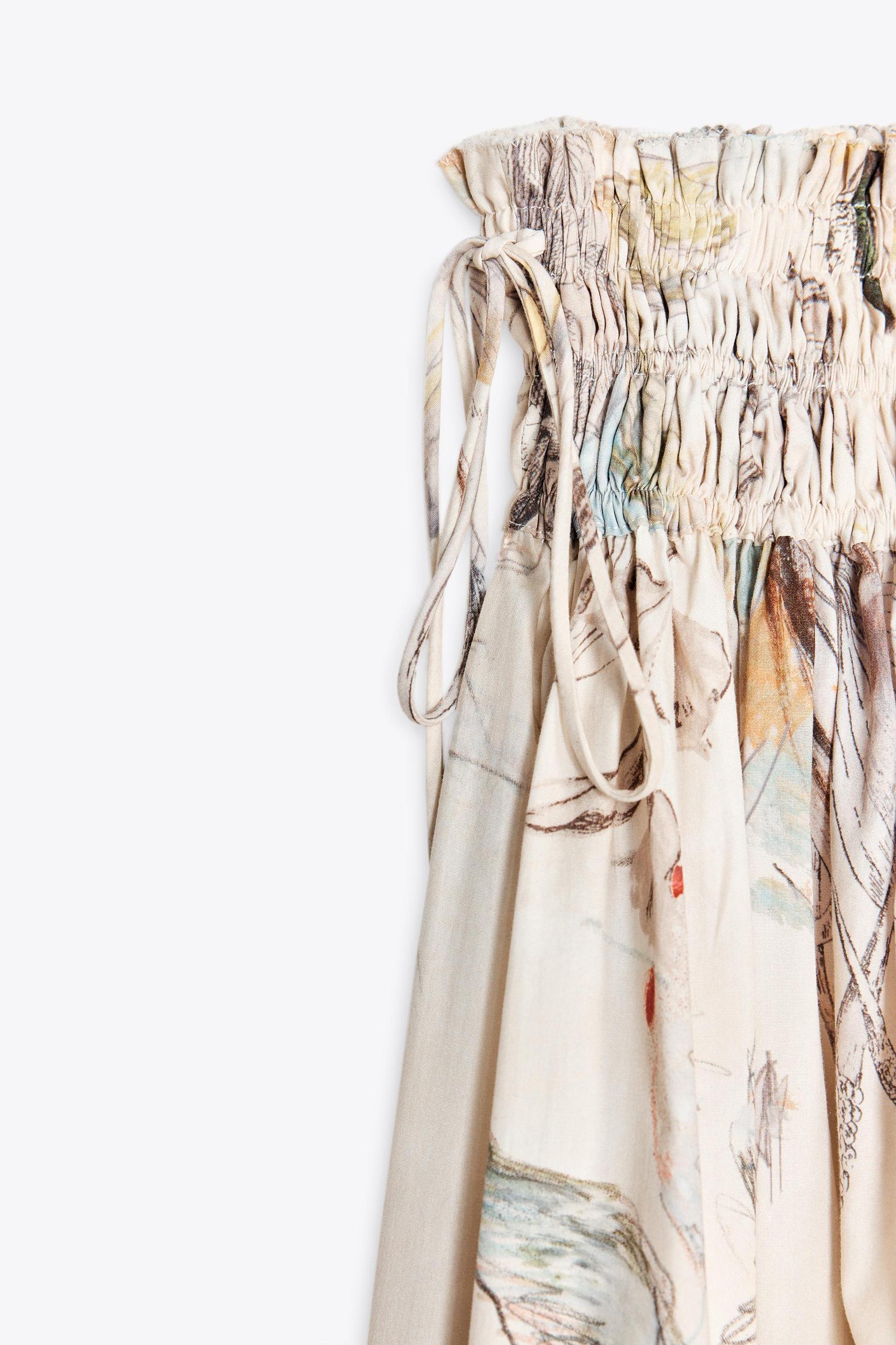 ZW COLLECTION FLORAL PRINT MIDI SKIRT Product Image