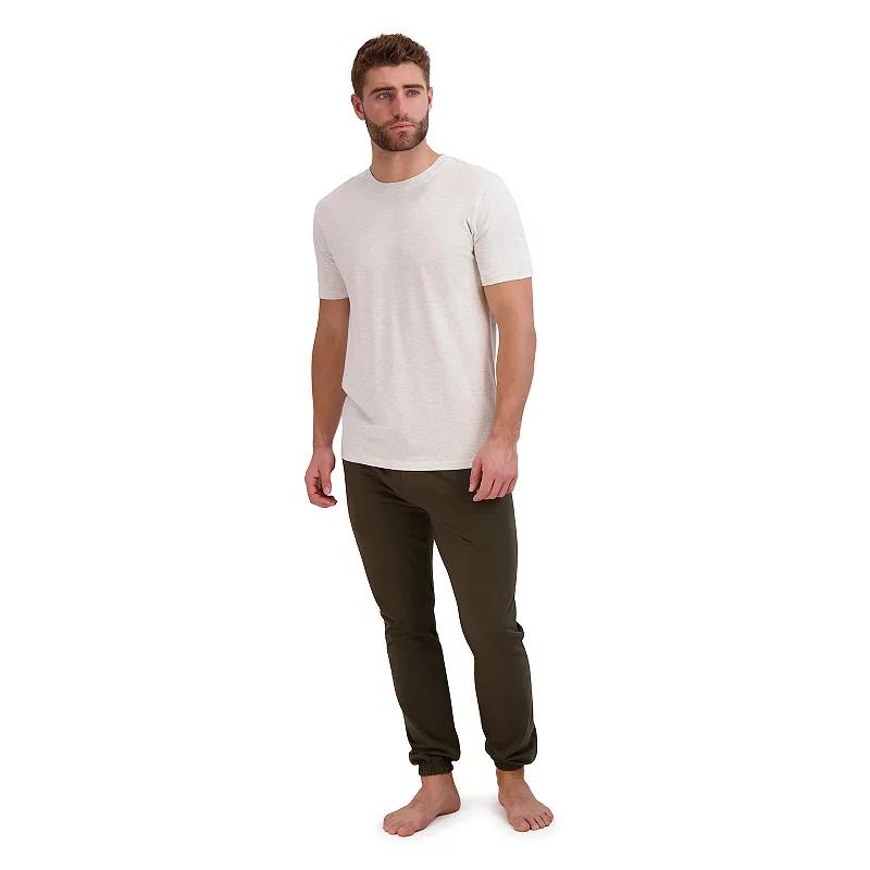 Big & Tall Hanes® Cotton Modal French Terry Pajama Set, Men's,  Product Image