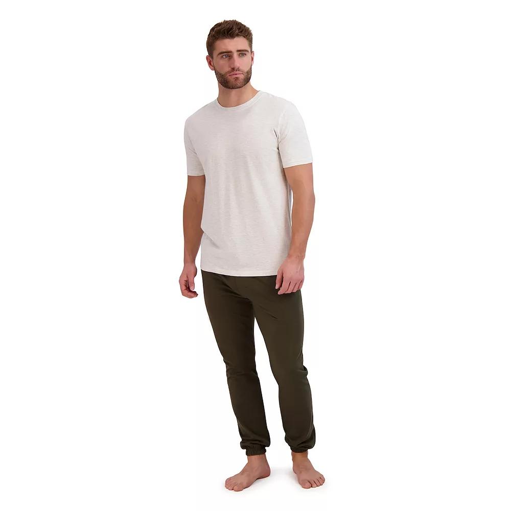 Big & Tall Hanes® Cotton Modal French Terry Pajama Set, Men's,  Product Image