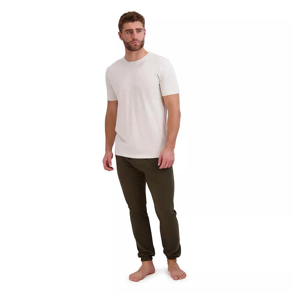 Big & Tall Hanes® Cotton Modal French Terry Pajama Set, Men's,  Product Image