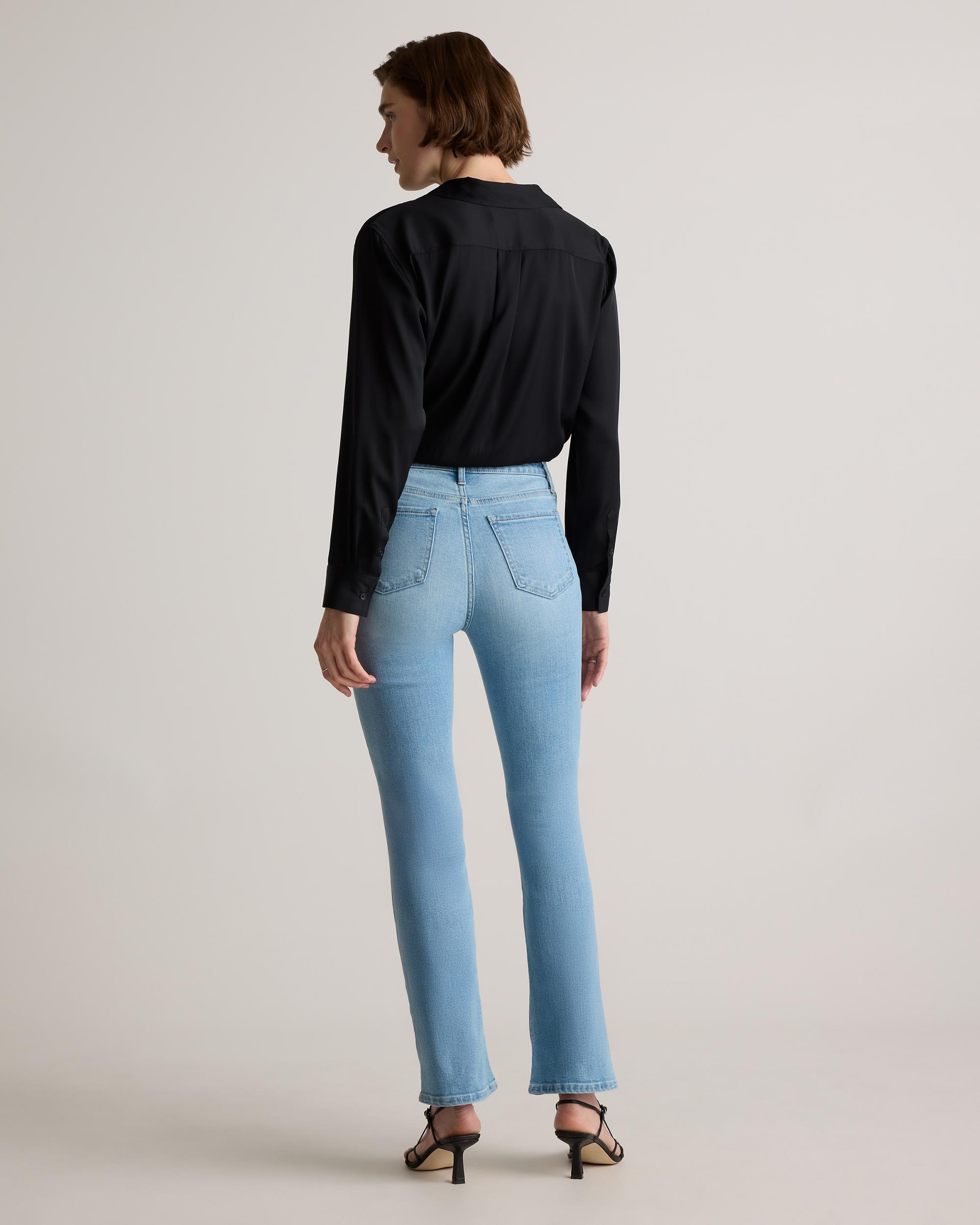 Quince | Women's Bella Stretch Kick Flare Jeans Organic Cotton Product Image