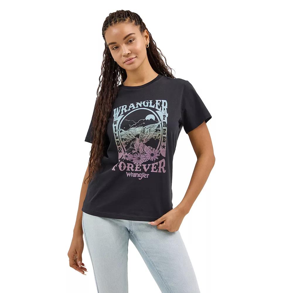 Women's Wrangler Graphic Tee, Size: XL, Black Product Image
