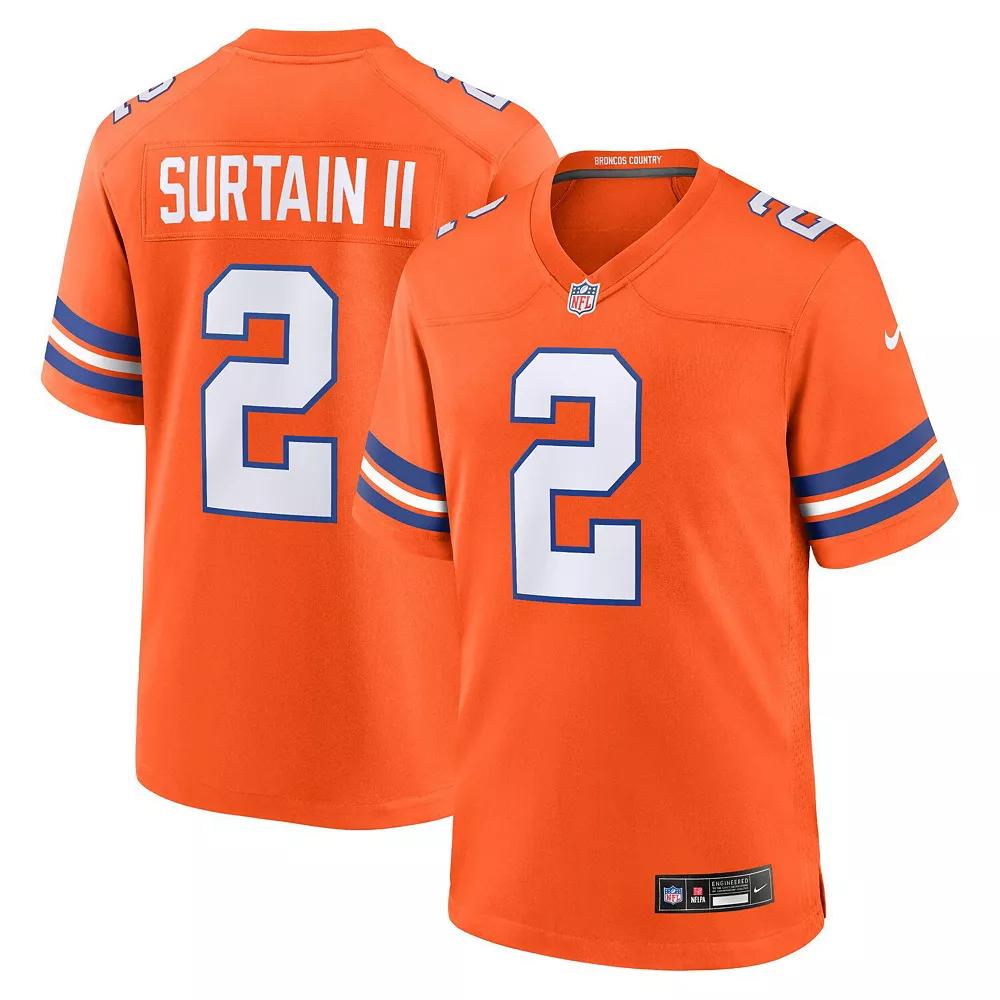 Patrick Surtain II Denver Broncos Nike Mens NFL Game Football Jersey | 67NM0B8M8WF-PZ1 Product Image