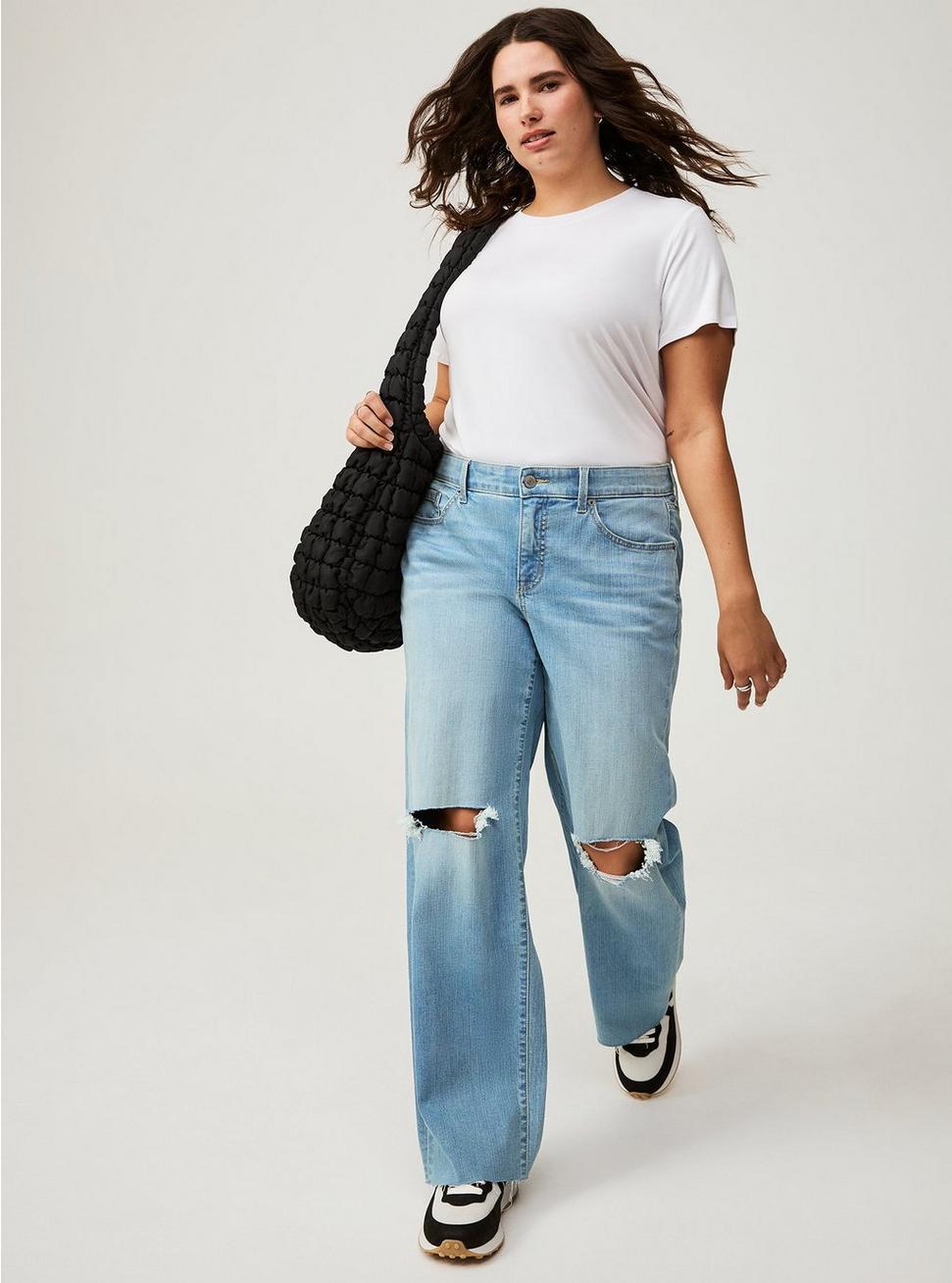 Perfect Wide-Leg Mid-Rise Jean Product Image