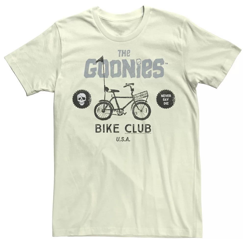 Men's The Goonies Bike Club Never Say Die Text Tee,  Product Image